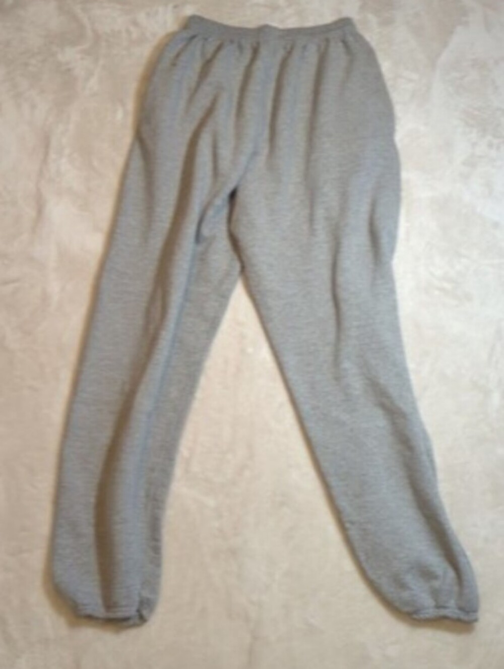 Gray Sweatpants with orange Graphic